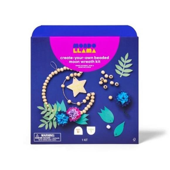 Make-Your-Own Ramadan Beaded Moon Wreath Kit - Mondo Llama - Picture 1 of 4